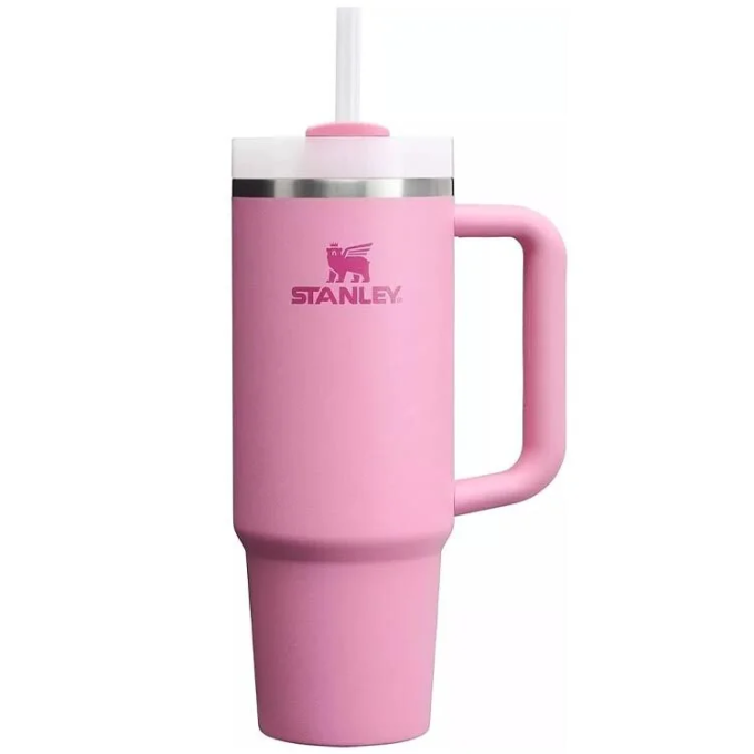 Термокружка Stanley Quencher H2.0 0,88 л с трубочкой, пионовая (10-11912-064)